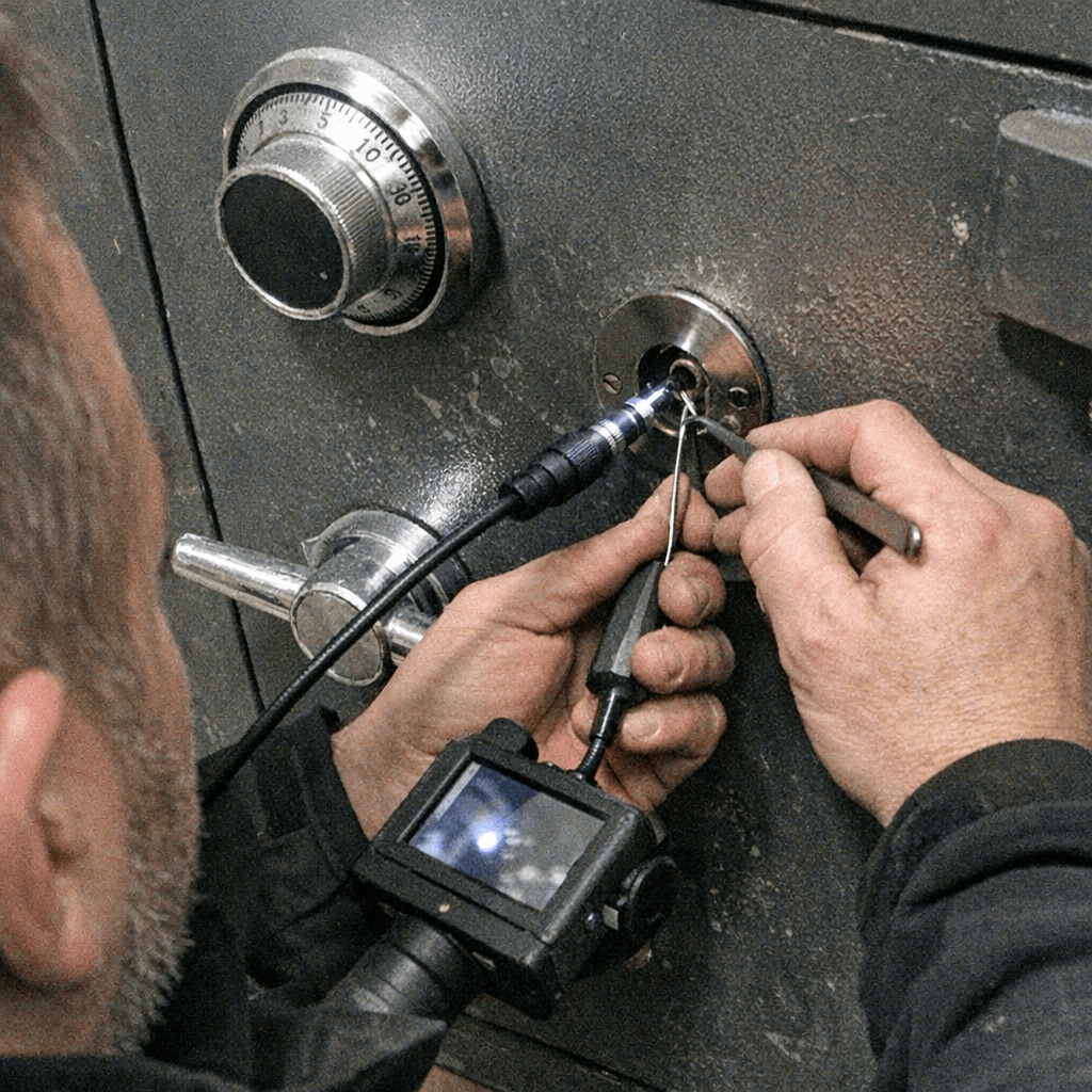 Präzisionswerkzeug bei der Arbeit am Metall
